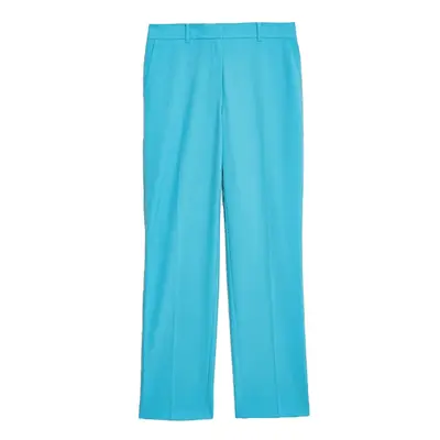 Massimo Dutti Long Wool Blend Coat with Belt in black