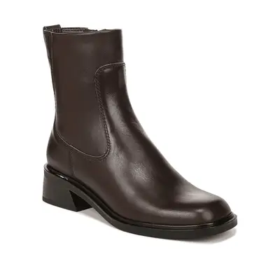 Franco Sarto Gracelyn Zip Boot in brown leather
