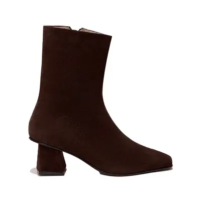 Zou Xou Ola Glove Boots in dark brown suede