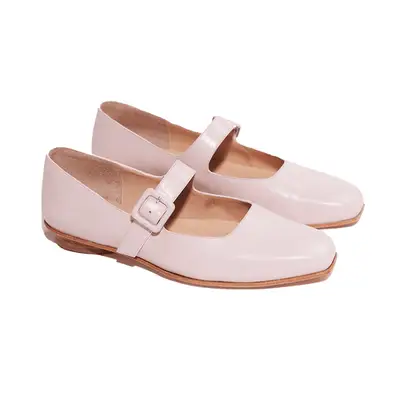Zou Xou Eugenia Flat in pale pink