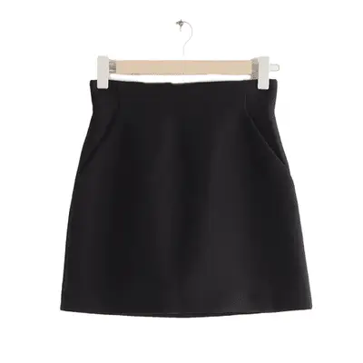 Agolde Recycled Leather Fitted 90s pants in black