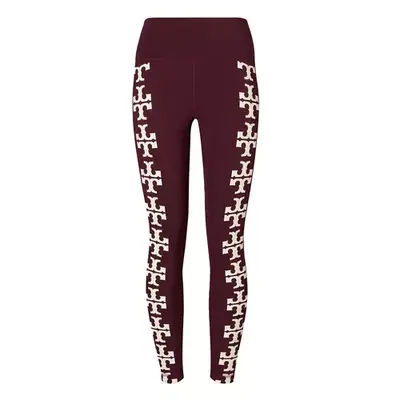 Tory Burch Compression Logo Legging in wine color
