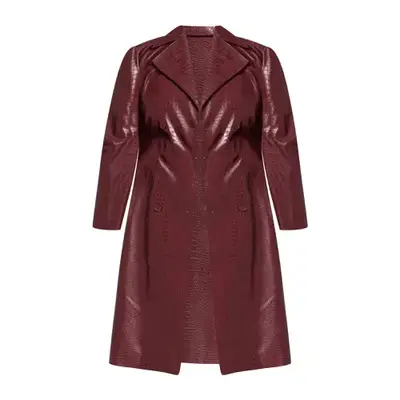 deep wine trench coat