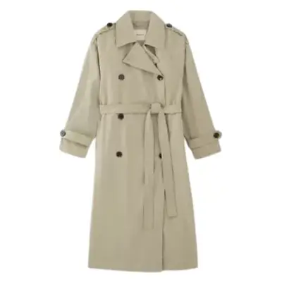 light tan trench coat