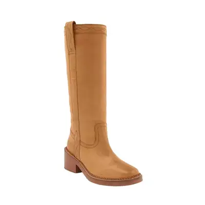 camel knee-high boots 