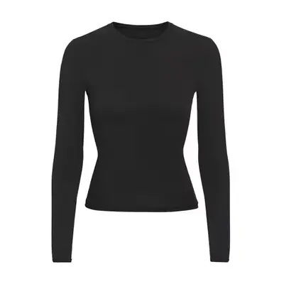 Black long sleeve SKIMS shirt