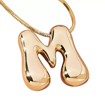 monochrome gold necklace