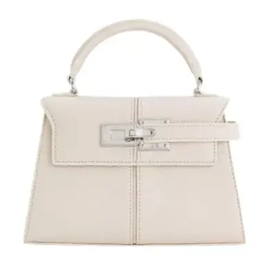 small cream handbag