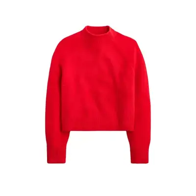 orange J.Crew sweater