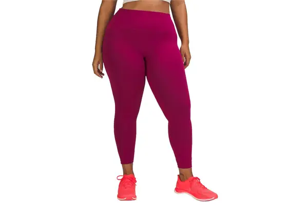 Lululemon Wunder Train High-Rise Tight in berry