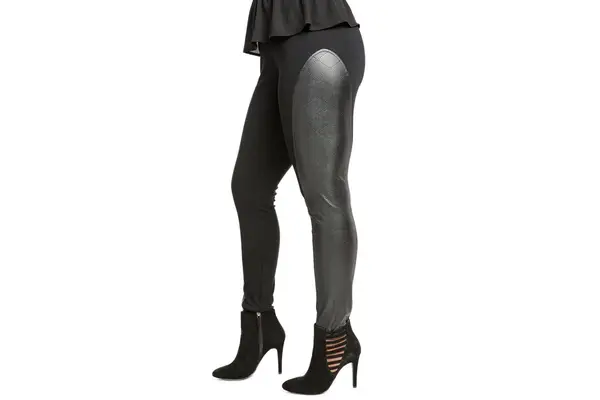 Poetic Justice Mackenzie Moto Legging In Vegan Leather