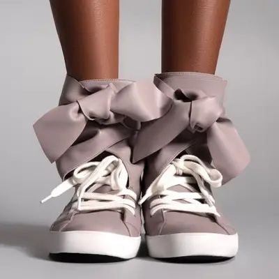 Staud Aimee Boot in black vegan leather