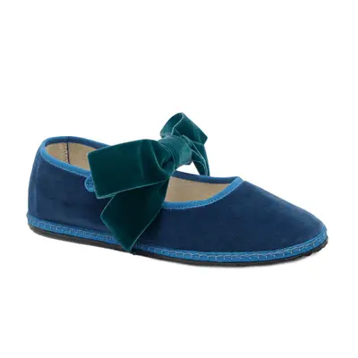 Birkenstock blue suede Boston Soft Footbed clog
