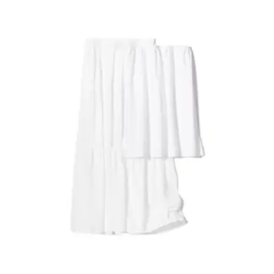 long white skirt with skirt liner