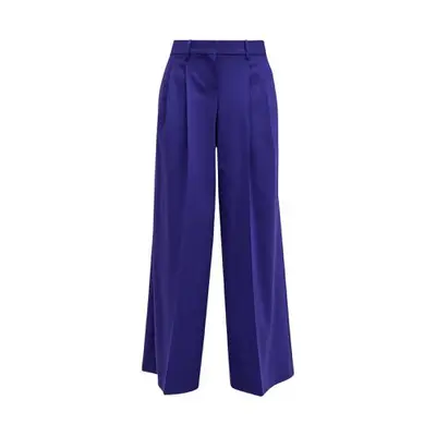 violet wide-leg trousers