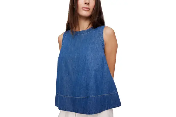 Banana Republic Denim Trapeze Tank