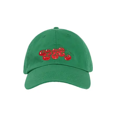 Lisa Says Gah Gah! Cap in green with tomato design