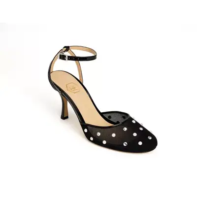A black platform sandals
