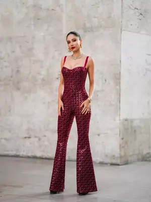 Adele Bottle Green Velvet Ruched Strappy Fishtail Maxi Dress