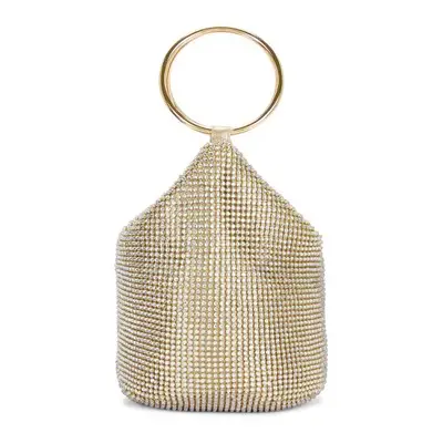 Olga Berg Ellie Crystal Mesh Handle Bag