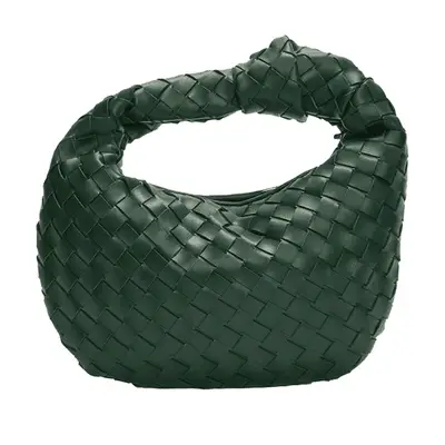 brown suede handbag with gold chain