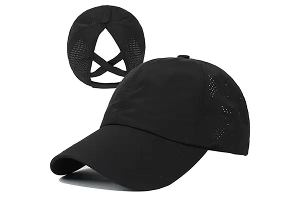 HGGE Womens Criss Cross Ponytail Baseball Cap