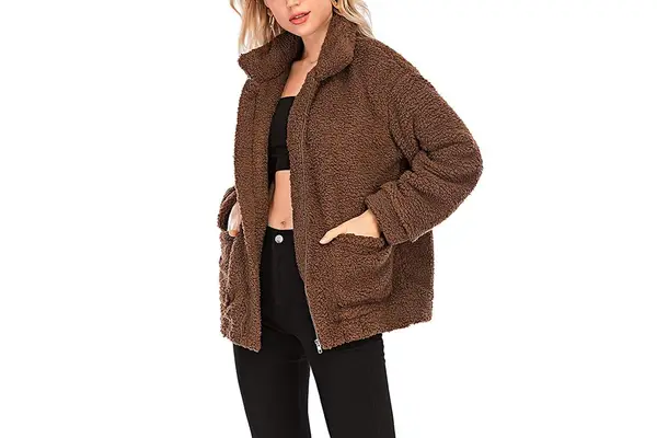 Womens Faux Shearling Jacket