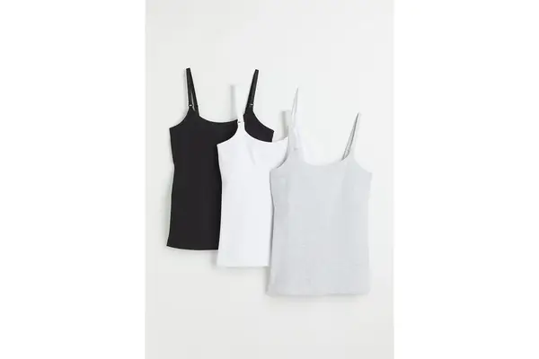 H&M MAMA 3-pack Nursing Tank Tops