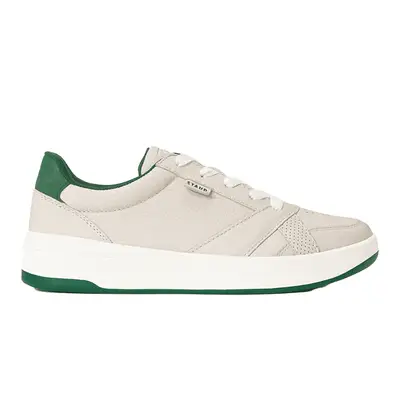 Staud + Keds The Court Sneaker in cream and green