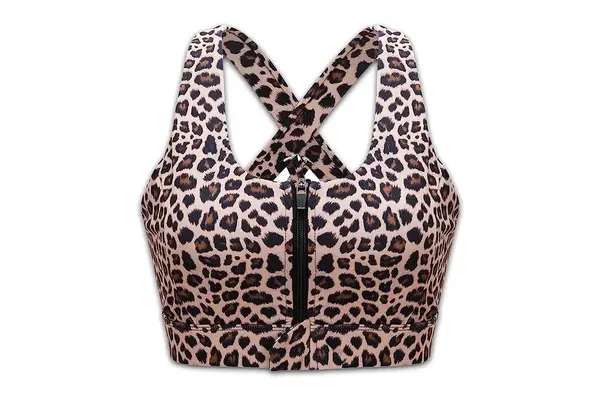 AmazonCordaw Zipper Front Sports Bra