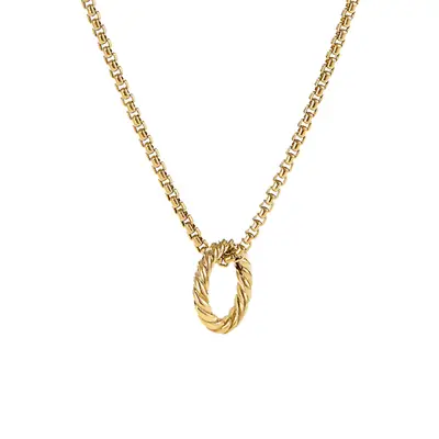 David Yurman Cable Amulet Holder in 18k yellow gold