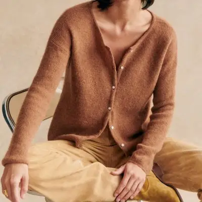 Mansur Gavriel Mini Candy Bag in biscotto beige leather