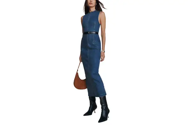 Reformation Kendi Denim Midi Dress