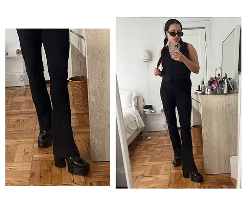 Star Donaldson wearing Aldo boots