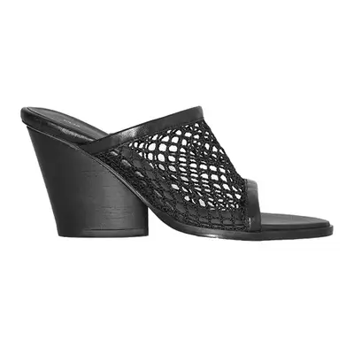 COS Mesh Wedge Sandals in black