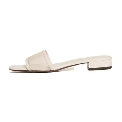 Madewell The Lynda Slide Sandal in ecru mesh