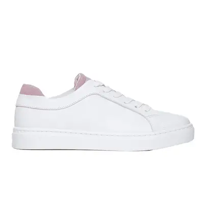 M.Gemi The Palestra Due sneakers in white leather with ballet pink suede accents