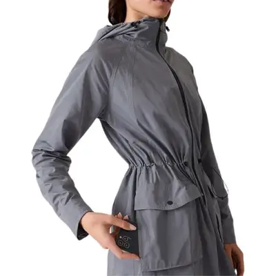 Athleta Everyday Anorak in coastline blue on model