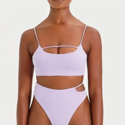 Riot Swim Eden Top in wisteria purple