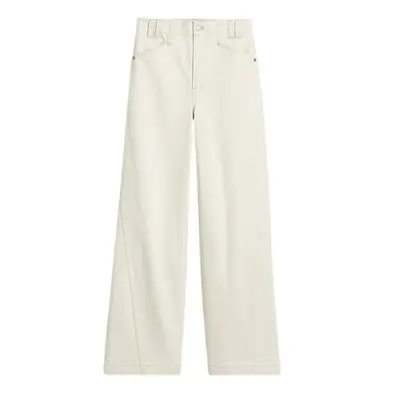 Madewell The Perfect Vintage Wide-Leg Jean in off-white