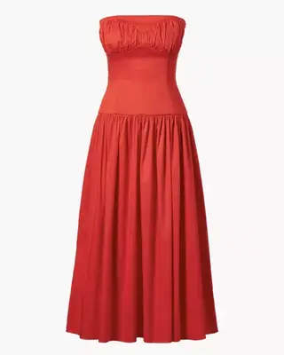 Tove Studio Red Strapless Dress