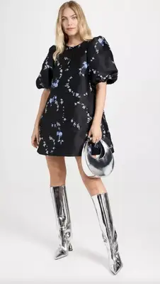 Ganni Printed Short Dress