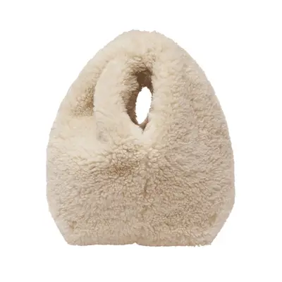 A.L.C. Simone Faux Shearling Bag in champagne