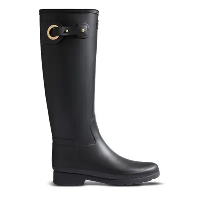 Hunter Refined Tall Rain Boots in black
