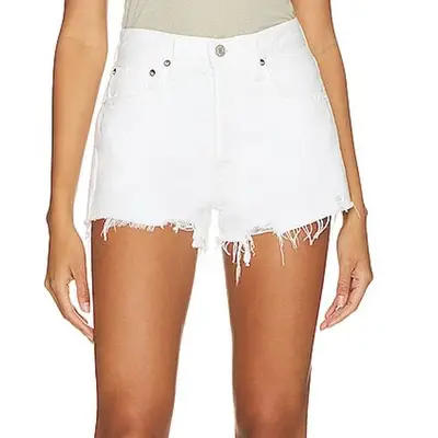 Agolde Parker Short in white