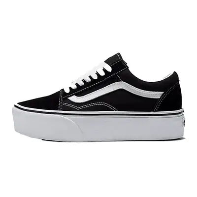 Vans Old Skool Stackform Shoe in black and white