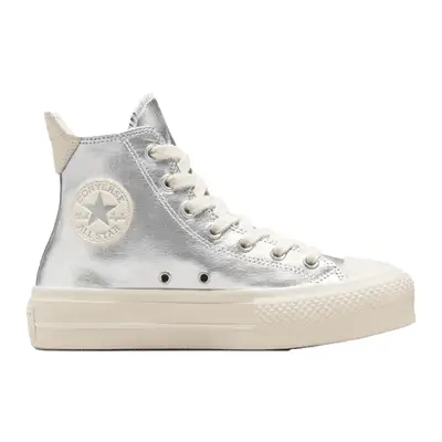 Converse Chuck Taylor All Star Lift Platform Metallic in silver
