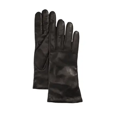 Portolano Cashmere-Lined Napa Leather Gloves in black
