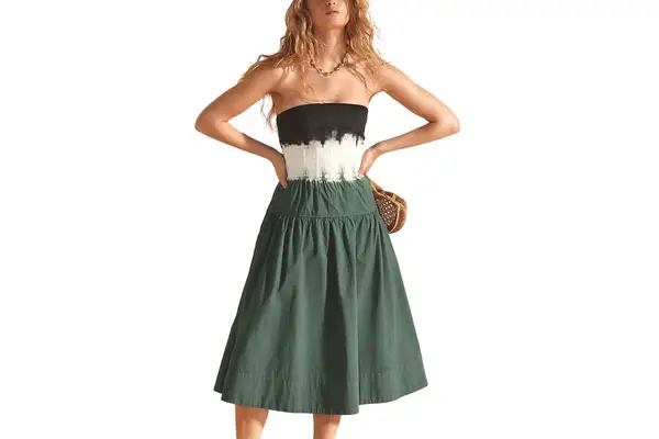 J.Crew Strapless corset-waist dress