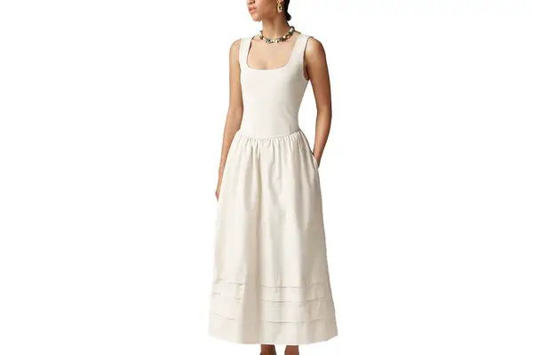 J.Crew Drop-waist mixy dress